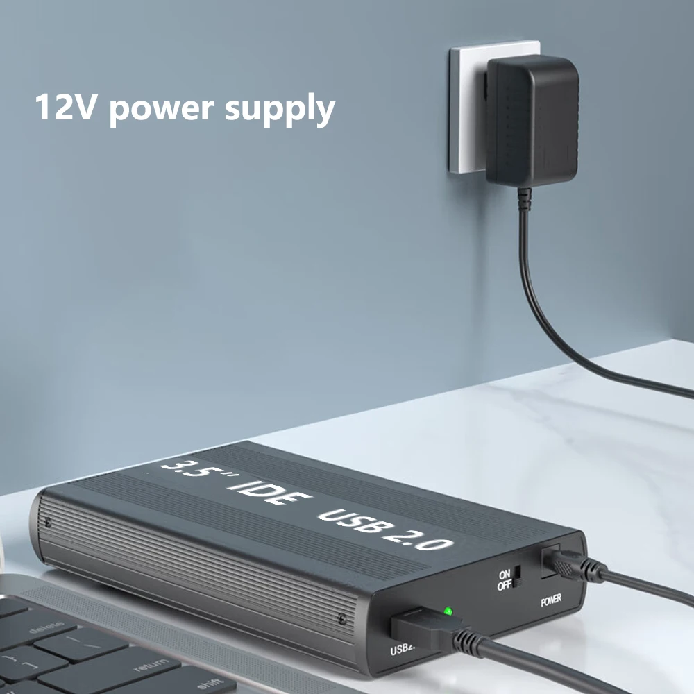 SX8100 1TB 外付けアルミケース付き 外部金属ケース付き外付けハードドライブ,電源付き,HDD外付け