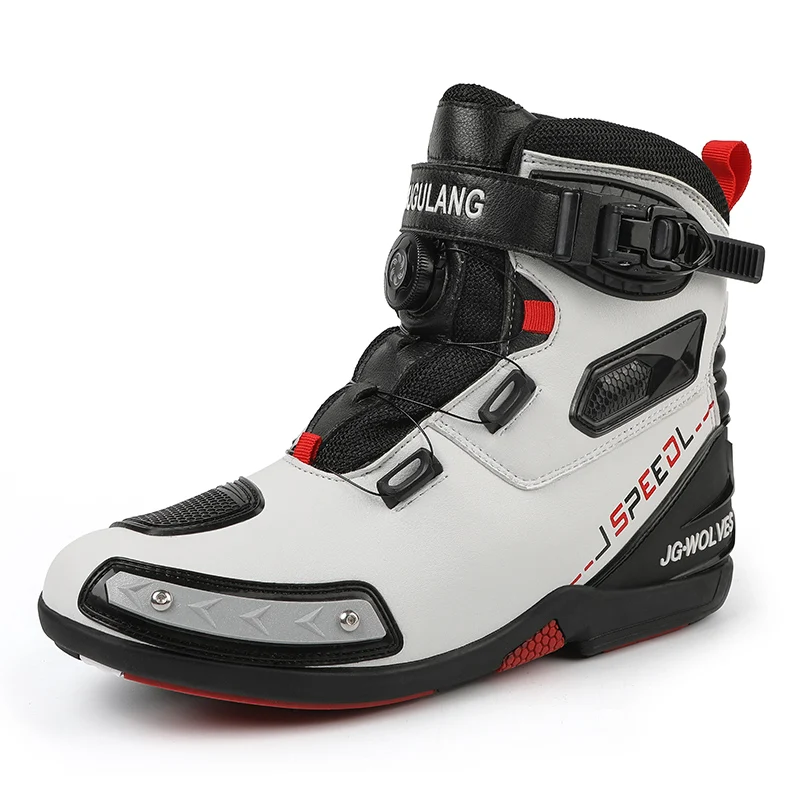 Motorcycle Boots Men's Four Season Plus Size High-top Safety Protection Motorcycle Shoe Cross Country Boots Outdoor Riding