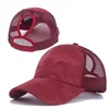 2024 New Summer Camouflage Mesh Trucker Hat Snapback Cap Chapeau Femme Fashion Messy Hair Bun Ponytail Baseball Caps for Women 4