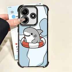 Cartoon Cute Shark Soft Phone Case for Xiaomi Redmi 15 (KHTY00736A1)