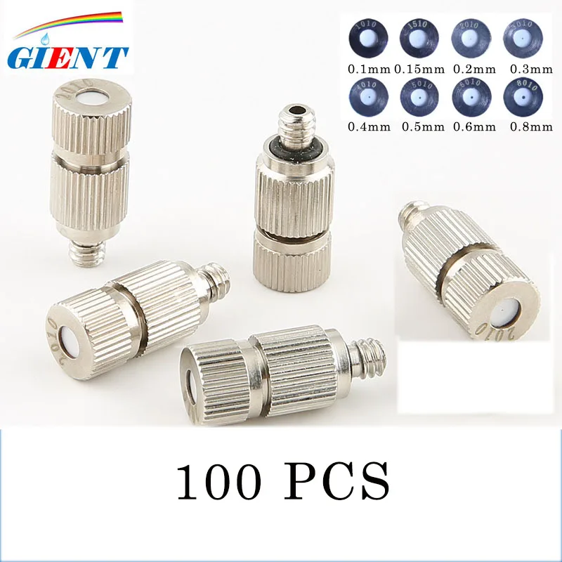 100Pcs 3/16 UNC High Pressure Misting Nozzles Atomizing Nozzle For