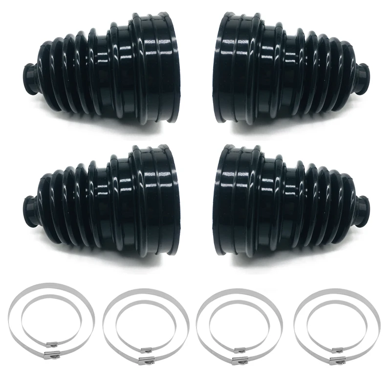 Universal Automotive Silicone Constant Velocity CV Joint Boot 5 inch（125-130mm） Height 4 Boot with 8PCS Stainless Steel Clamps