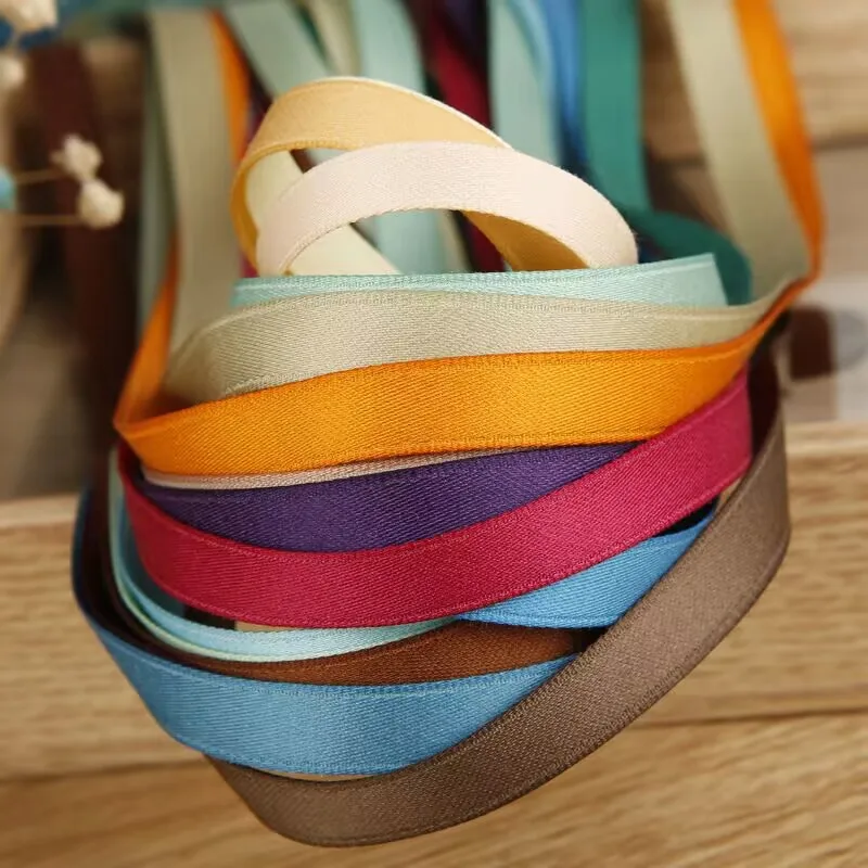10 Yards 16 25MM/38MM Matte Single Color Polyester/Cotton Terylene Ribbon Hair Bows DIY Crafts Handmade Accessories ribbon supplies