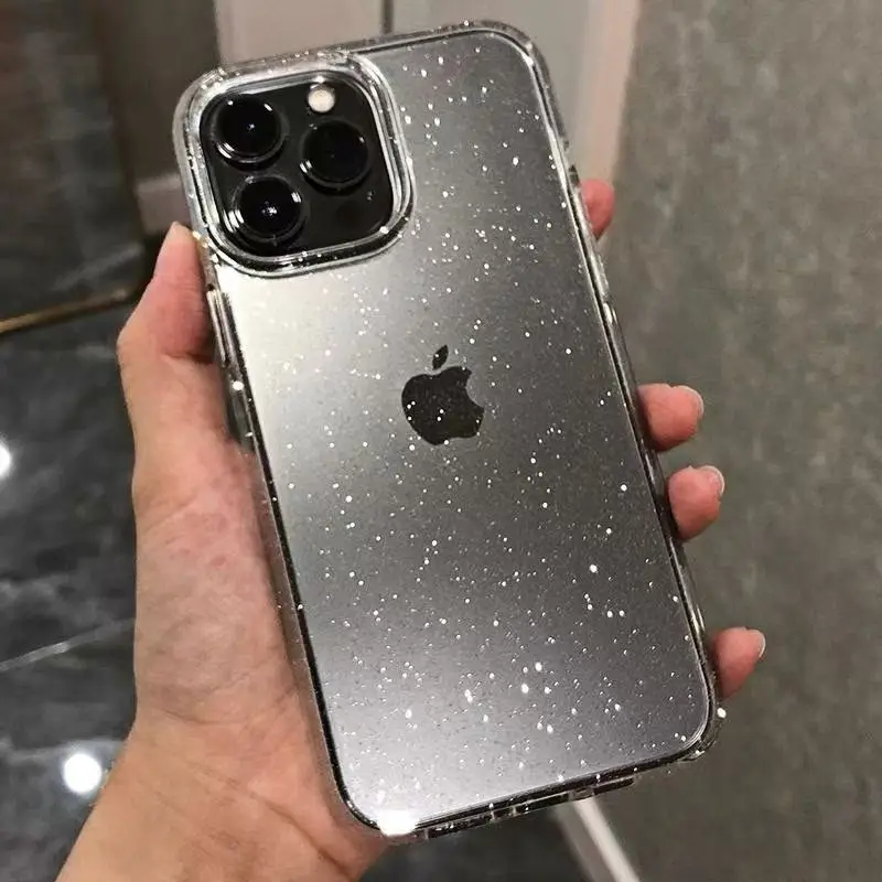 Luxury Bling Glitter Transparent Phone Case For iPhone 17 Air thumbnail 5