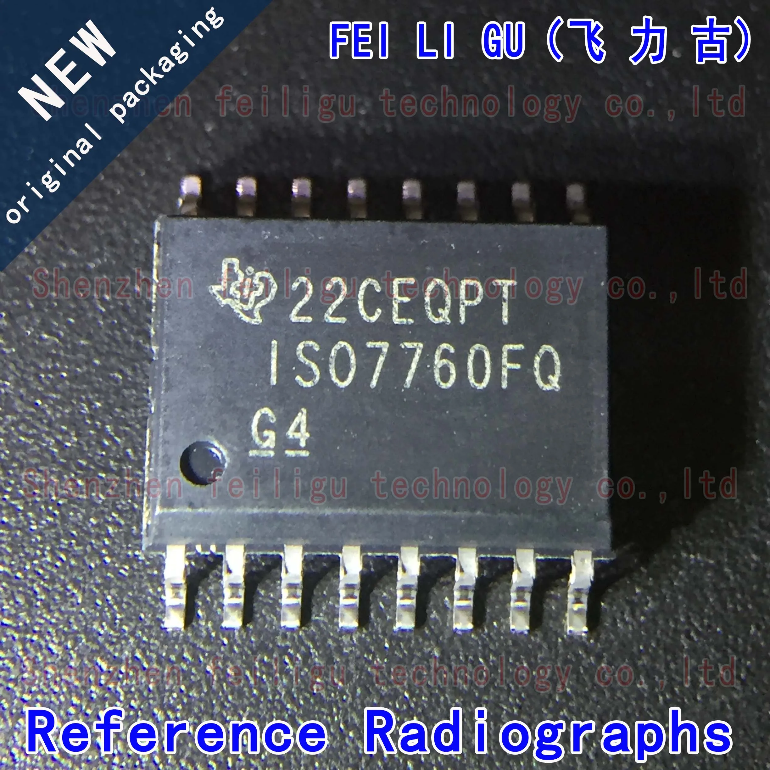 100% New original ISO7760FQDWRQ1 ISO7760FQDWQ1 ISO7760FQ Package: SOP16 CAN Digital Isolator Chip lmp92066pwpr package ssop 16 new original genuine digital to analog conversion chip dac