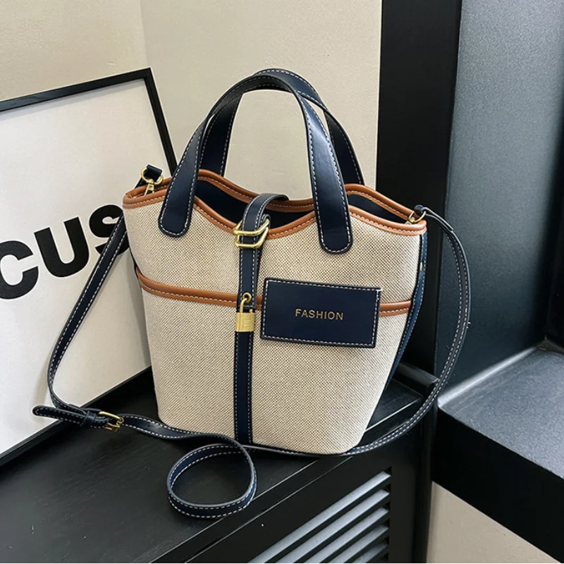 Casual Tote Bags for Women Trend 2024 Fashion Letter Canvas Handbag Woman High Quality Luxury Designer Large Shoulder Bag Ladies