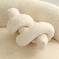 Nordic Cloud Throw Pillow Geometric Shape Plush Round Ball Throw  Distorted Twisted Throw Cushion Sofa Headrest Float Window 1