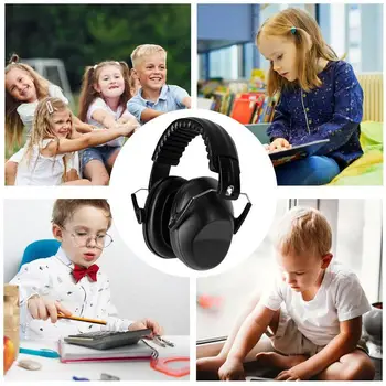 Kids Ears Protection Anti Noise Child Earmuff Cozy Children Sleep Ear Stretcher Adjustable Sound Proof Earplugs for Reading 2