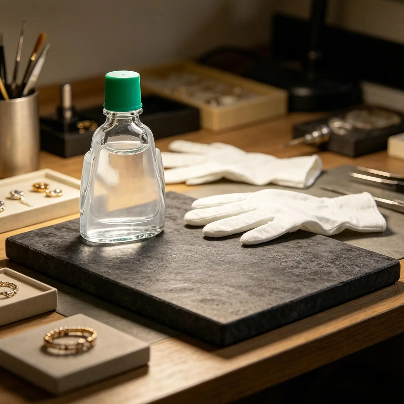 Gold Testing Kit with Practical Jewelry Test Stone and Solution