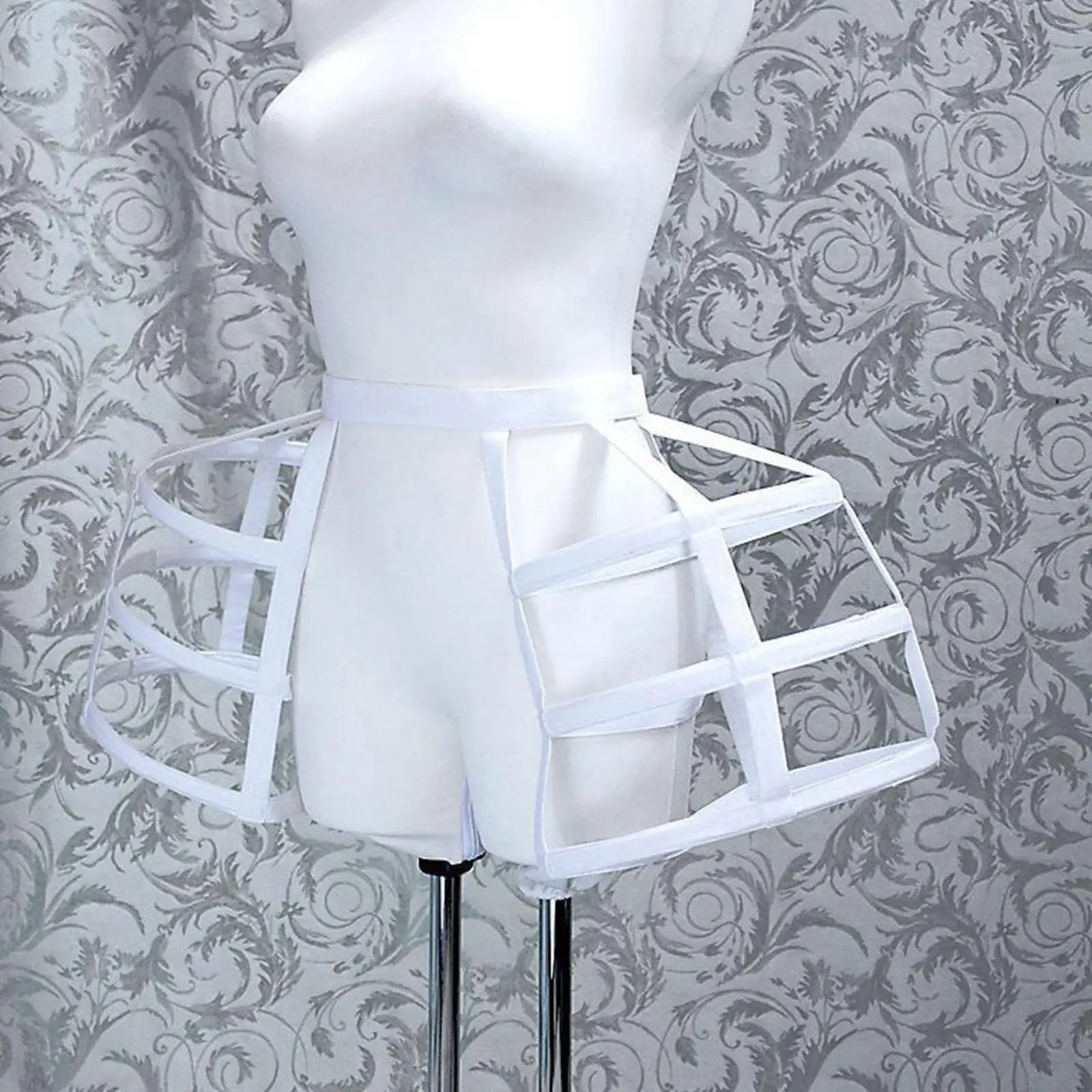 Crinoline Underskirt Pannier Cage Hoop Skirt Petticoat 3 Hoop Women Hoops Pannier Petticoat Cage for Gown petticoat skirt petticoat underskirt wedding underskirt lolita petticoat flower girl underskirt wedding petticoat vintage underskirt