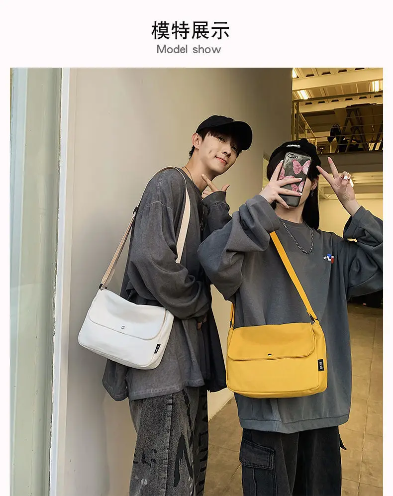 Borsa A Tracolla Donna Nylon Impermeabile - 38x12x31cm, Tracolla Regolabile 150cm, Per Scuola E Sport - Foto 10