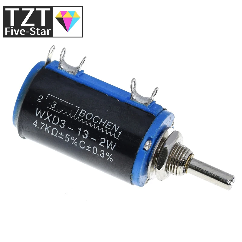 Wirewound resistor Metal wirewound resistor TZT WXD3-13-2W Ohm Wirewound Potentiometer