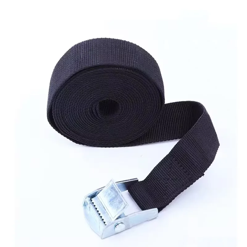 Cargo Straps 2M Zinc Alloy Pressure Buckle Pallet Cargo Straps Luggage Fixed Car Fixed Tightener Tensioner Straps