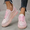 Spring and Autumn Big Size New Flat Casual Glitter Lace-up Low Top Sports Shoes Women Shoes Zapatos De Mujer Sneakers 2