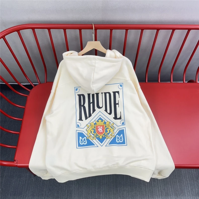 

Y2k Clothing NEW Rhude Hip Hop Hoodie Harajuku Men Women 1:1 Kanye Casual Four Seasons Pullovers Anime Fashion Hoodies