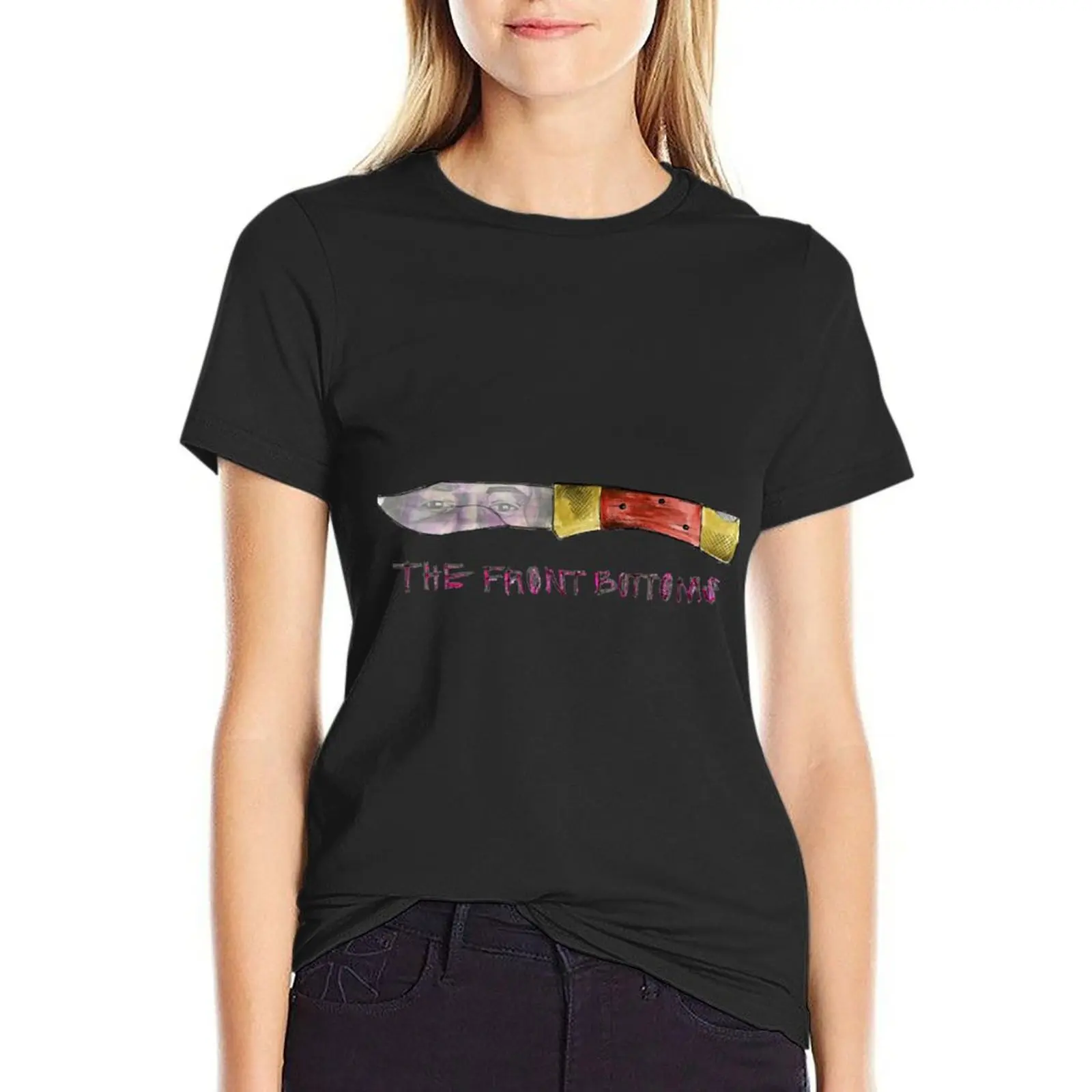 

Front Bottoms Talon of the Hawk T-shirt anime clothes summer clothes Female clothing cropped t shirts for Women