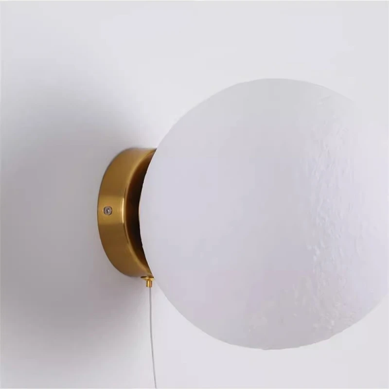 Children's room wall lamp creative living room background lamp stair corridor lamp LED astronaut moon lamp bedroom bedside lamp