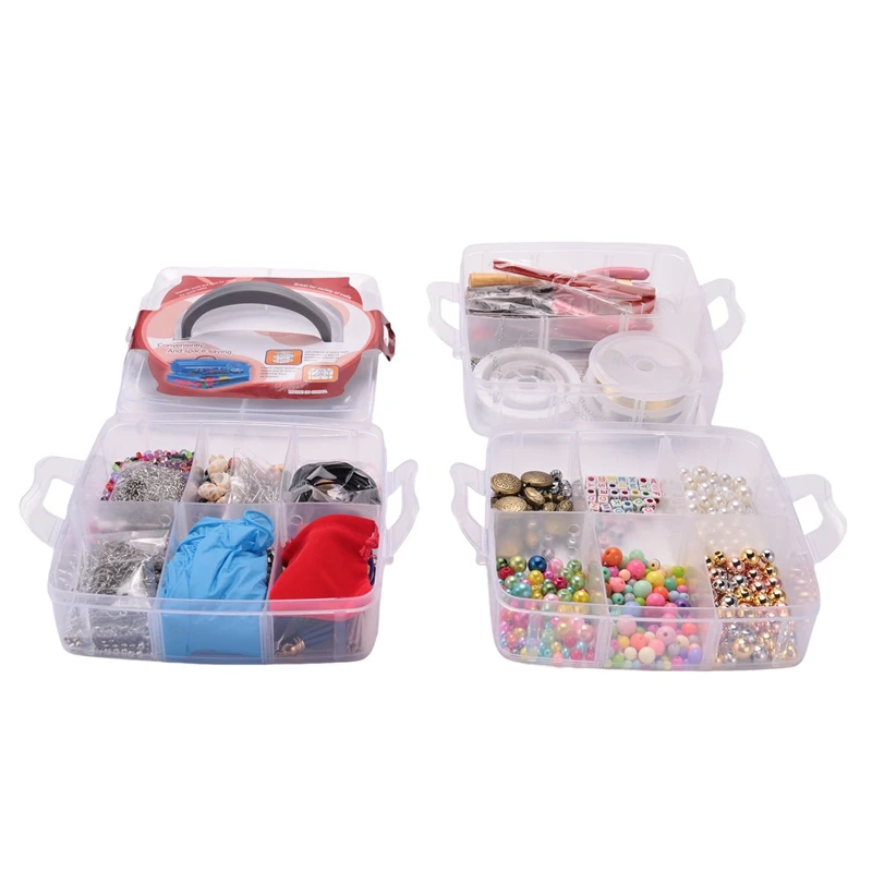 

2456 Pieces Of Jewelry Making Kit, Jewelry Making Tool Kit With Jewelry Beads, Jewelry Pliers, Beaded Thread, Storage Box, Jewel