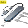 USB C Docking Station Hybid 2 in 1 A and C uplink  USB3.0  PD 100W Mobile phone tablet computer  type-c HUB iPhone 15 Macbook 1