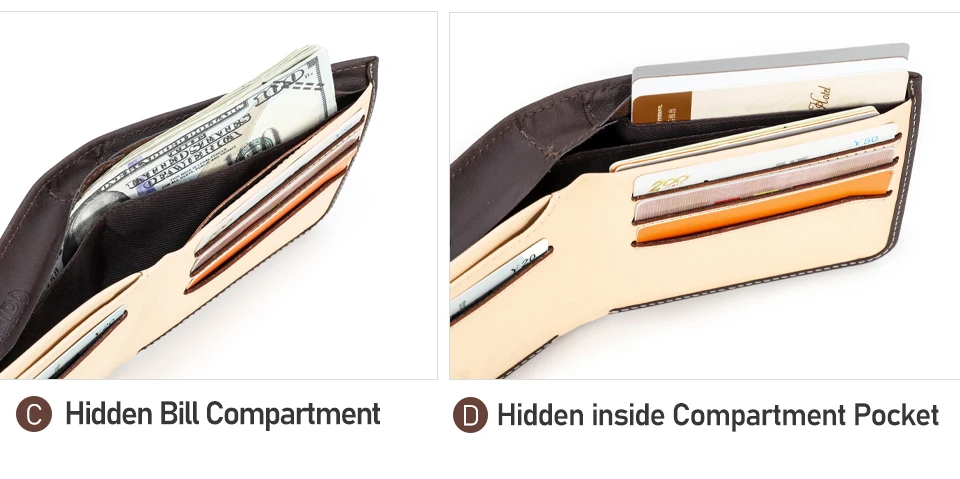CONTACT'S Mini-Geldbörsen aus echtem Leder für Herren, RFID-Kartenhalter, Geldscheinklammer, schlanke männliche Geldbörse, Name, gravierte Geldbörse, Herren-Geldbörsen – Detail 14
