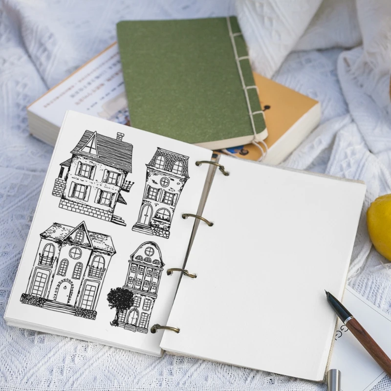 House Silicone Clear Seal Stamp DIY Scrapbooking Embossing Photo Album Decorative Paper Card Craft