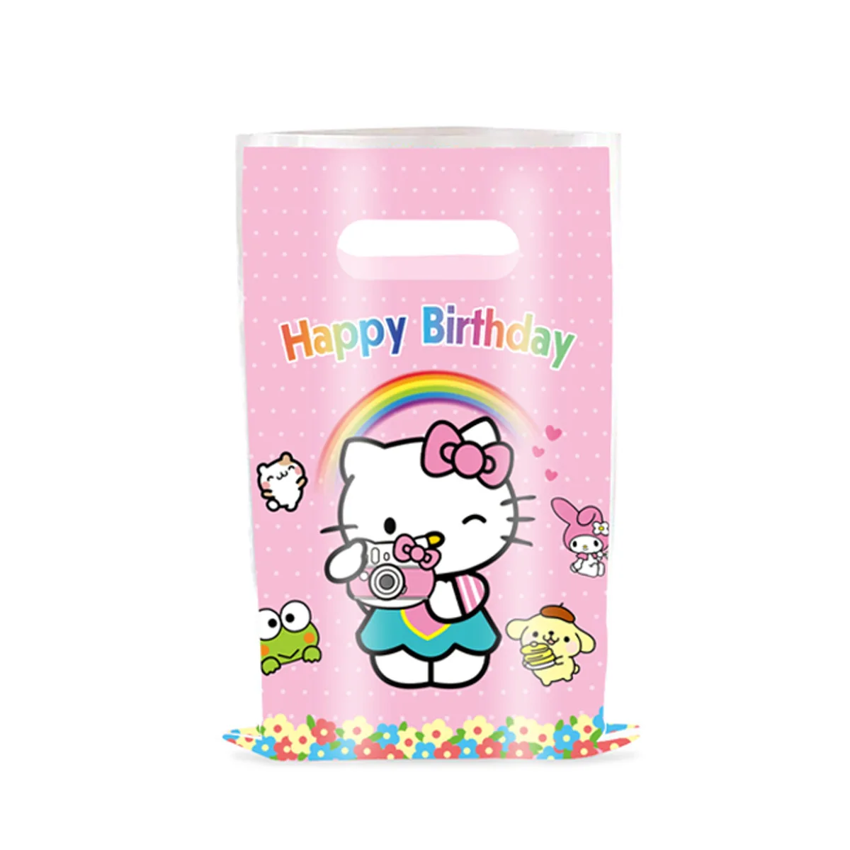 Cinnamoroll Sanrio Kawaii Gift Bags Party Supplies White Dog Anime Candy Bag Handle Loot Bags Children Birthday Party Decoration