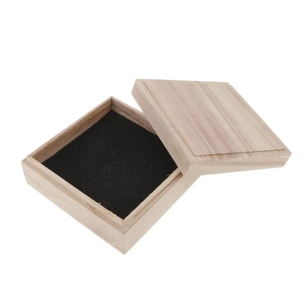 Square Wooden Box, Wooden Box with Lid, Casket, Storage Box, , Box