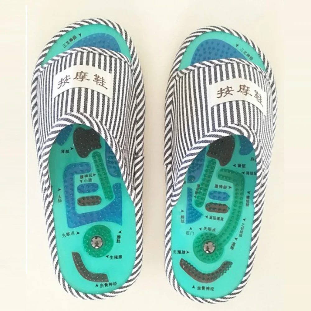 

Acupuncture Foot Massage Slippers Health Shoe Magnetic Sandals Acupuncture Healthy Feet Care Massager Magnet Shoes