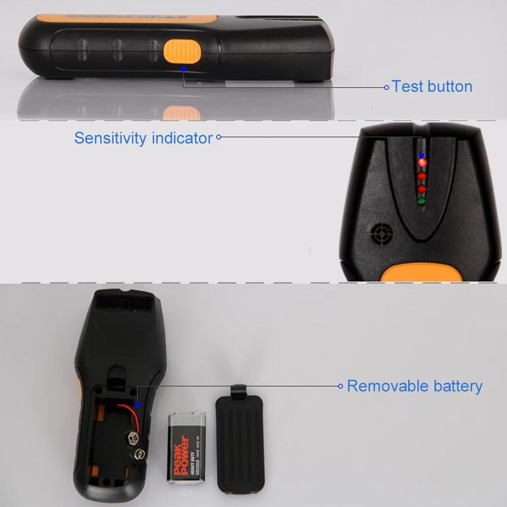 Wall Scanner Metal Detector Metal Wood Stud Finder AC Live Wires Copper Finder Depth Tracker Electric Detection Instrument 5