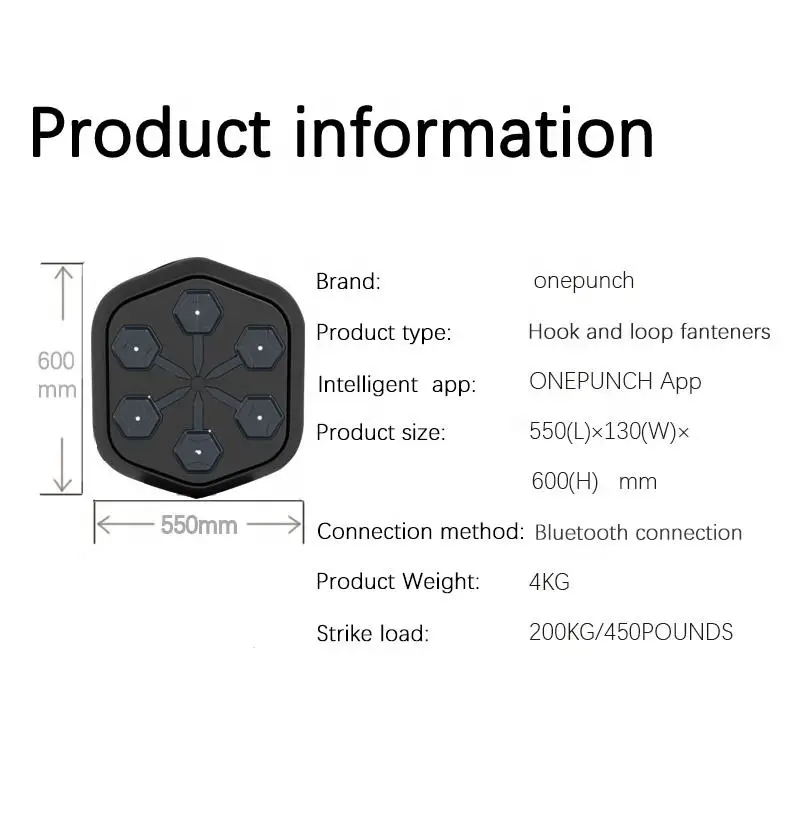 Yizhi Professional Brand Onepunch Smart Music Exercise Boxing Machine Professional Fitness Training Equipment Boxing Wall Target