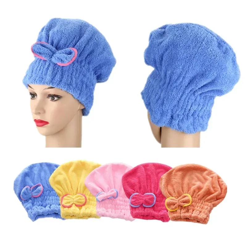 Quick Drying Microfibre Hair Wrap Towel Cap