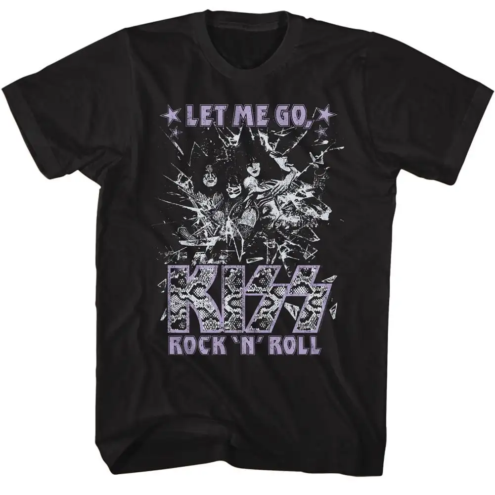 

Kiss Glass Breaking Black T-Shirt