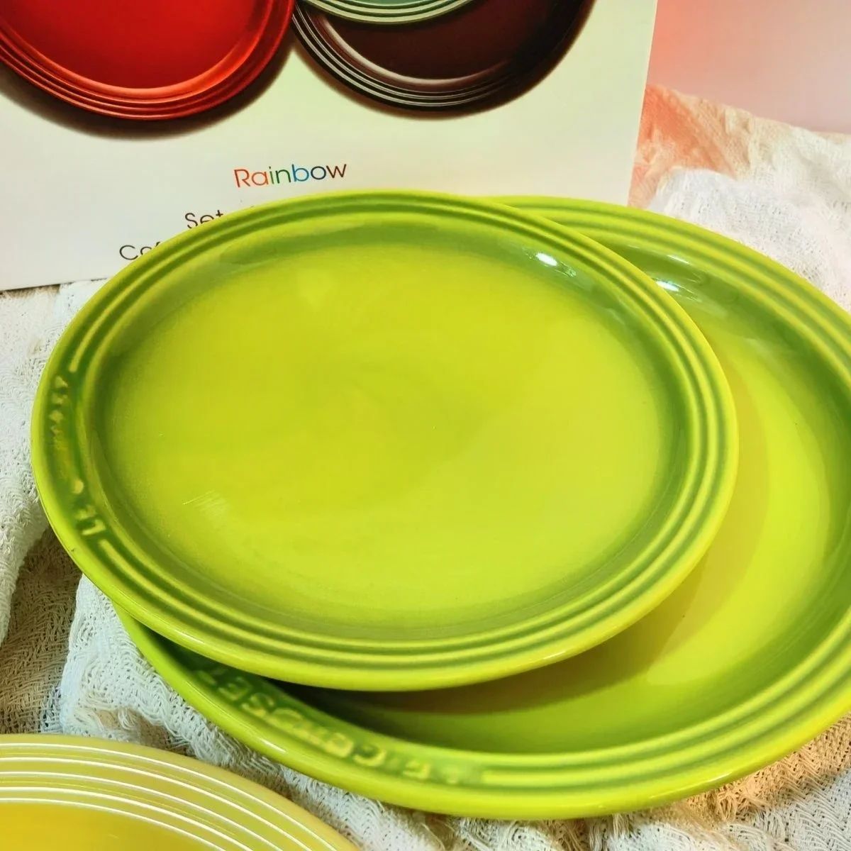 Vegetable Plate French Rainbow Underglaze 9-inch 7-inch Ceramic Western Food Trays