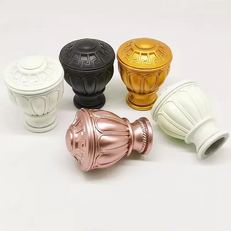 Description Picture 6 of item2pcs European Curtain Rod Decorative Head Roman Rod Seal Decorative Curtain Rod Bracket Home Decoration Hardware Accessories