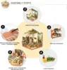 Robotime DIY 3D Puzzle Set DIY Miniature Dollhouse Miller's Garden Model Building Kit Home Decor Gifts for Women Adult 4