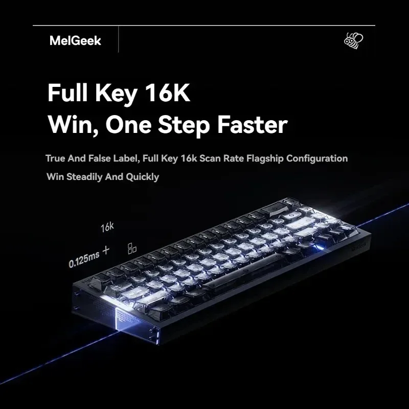 MelGeek REAL67 Magnetic Keyboard Wired Hot-Swap Custom GASKET RGB