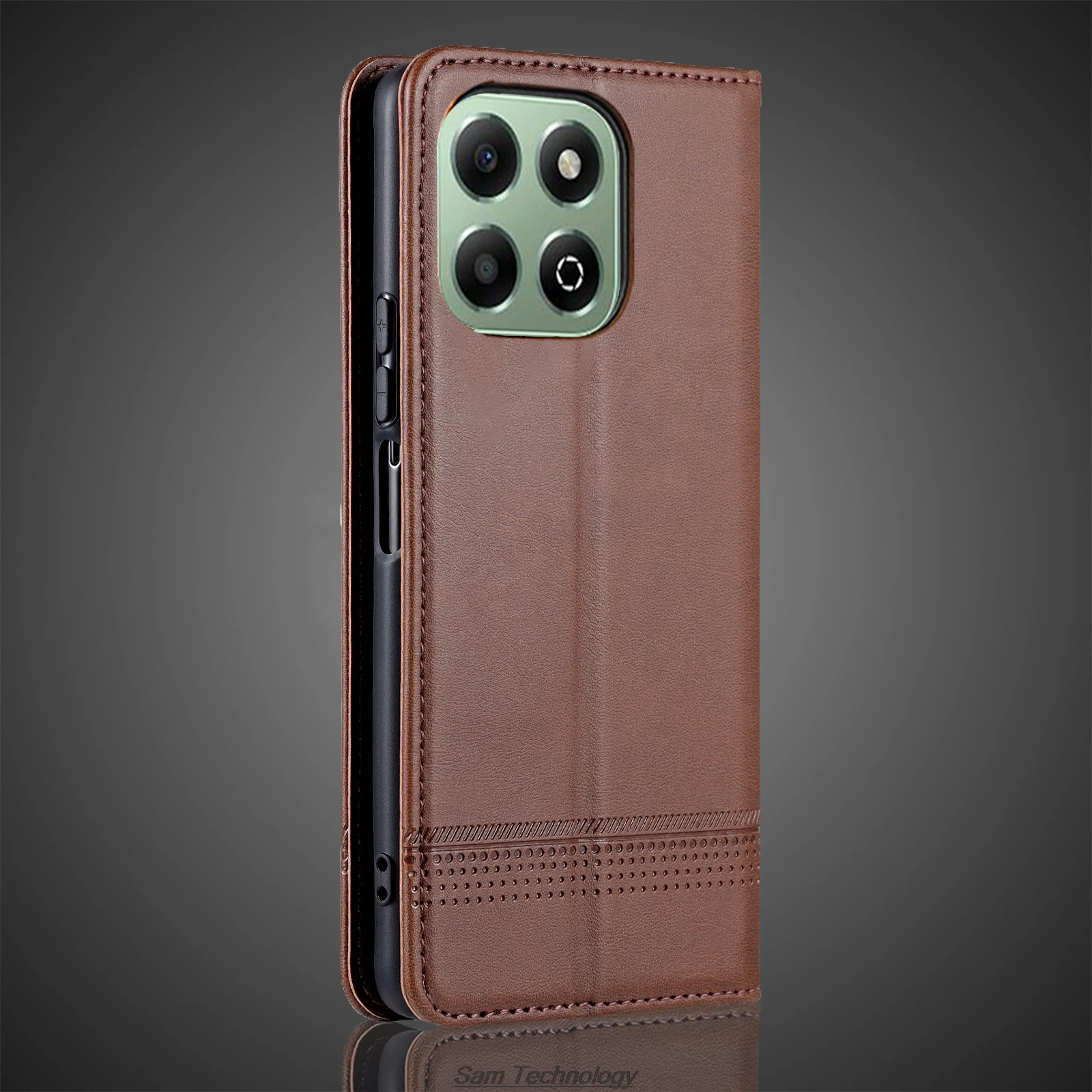 Premium Magnetic Adsorption Leather Flip Case - Deluxe Protective Cover