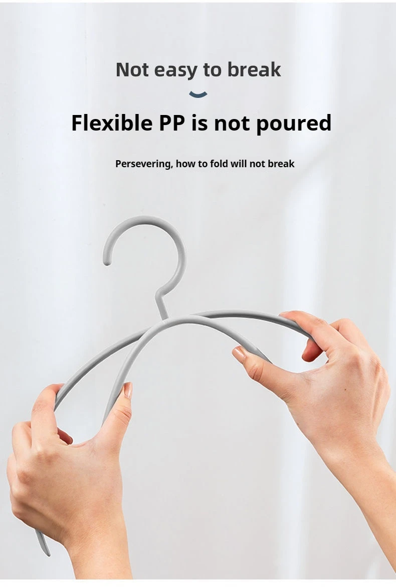 Clothes Hangers Plastic Non-slip Seamless Hangers Traceless Semicircle Coat Drying Windproof Clothes Racks clothes hanger clothes rack