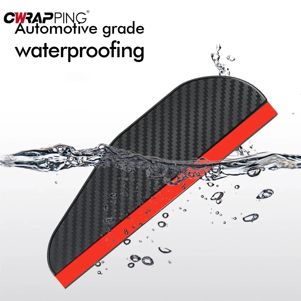 Rearview Mirror Protector Car Rearview Mirror Rain Eyebrow Carbon Fiber Sun Visor Shade Clear Vision Rain for Car Rearview Covers Accessories