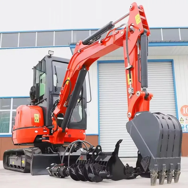 Small Diesel Mini Excavator Hydraulic Crawler Digger Compact Machine for Contractor Construction Work Sale Equipment