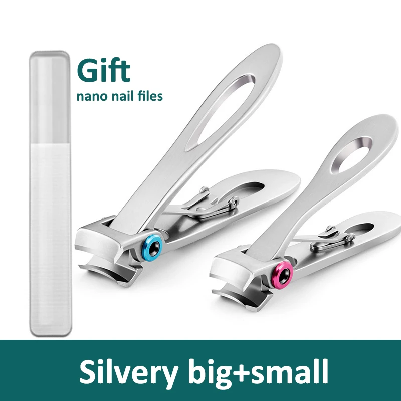 Highquality Nail Clippers Stainless Steel Two Sizes Are Available Manicure Fingernail Cutter