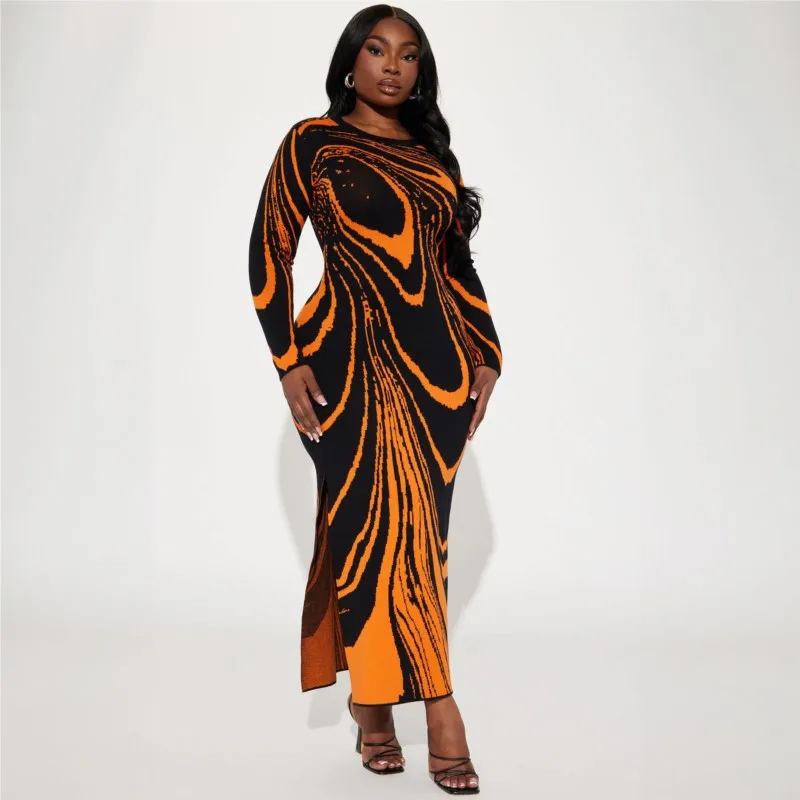 

Одежда в стиле бохо для женщин, женское платье, купальник, накидка на пляж, новинка 2023, сексуальный принт, с длинным рукавом, тонкий разрез, одежда для купания из спандекса