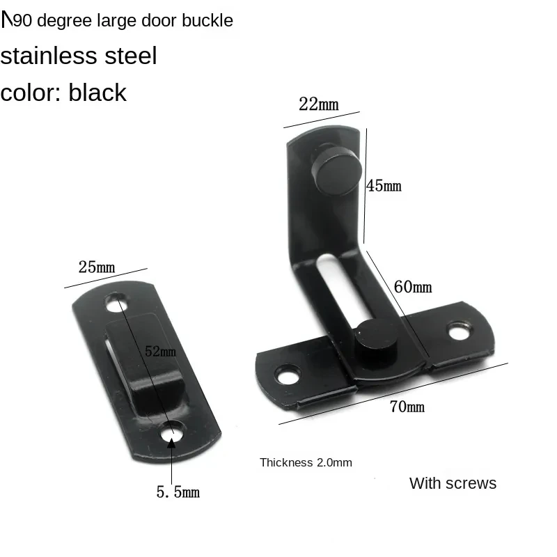 1Pc Stainless Steel Hasp Latch Lock for Sliding Door Window Cabinet Fitting For Home Security Door Hardware Accessories