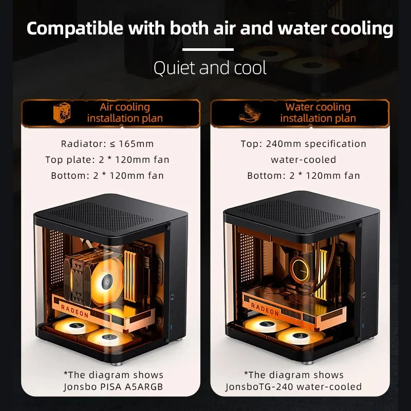 JONSBO TK-1 2.0 ITX/M-ATX ��ǻ�� ����ũž ���� �̴� PC ���̽�, PC�� ������ ���� �� ������ �̴� ITX ���̽�