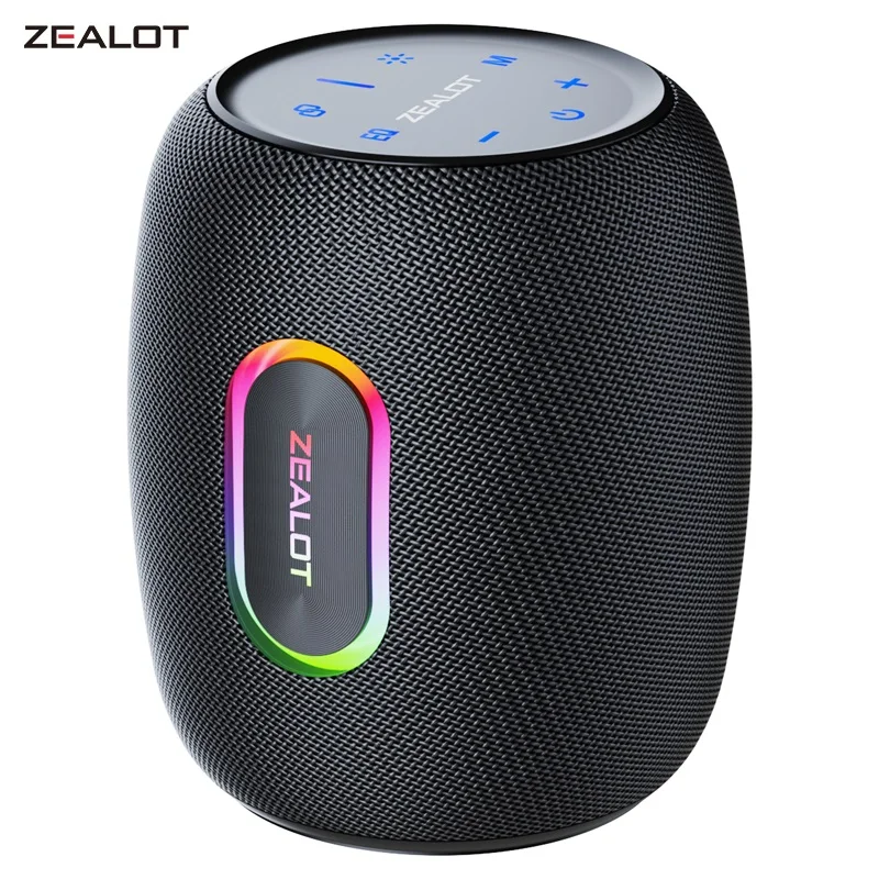 

ZEALOT S64 Portable Speaker 50W High Power Bluetooth Speakers 3D Stereo Surround RGB Colorful Light TWS Boom Box