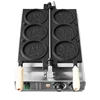 3/4 PCS Gold Coin Waffle Machine Cheese Cartoon Coin Scones Waffle Maker For Commercial Internet Celebrity Korea Baked Snacks 5