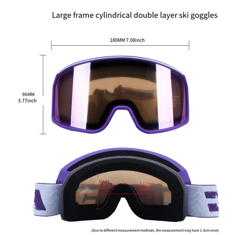 HJC NEW Double Layers Anti-Fog Ski Goggles Snow Snowboard Glasses Snowmobile Eyewear Outdoor Sport Ski Googles gafas para nieve 3