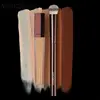 Hourglass Concealer Brush Synthetic Hair Angled Concealer Brush Eye Concealer Blending Brush Brown Metal Handle Makeup Tool 4