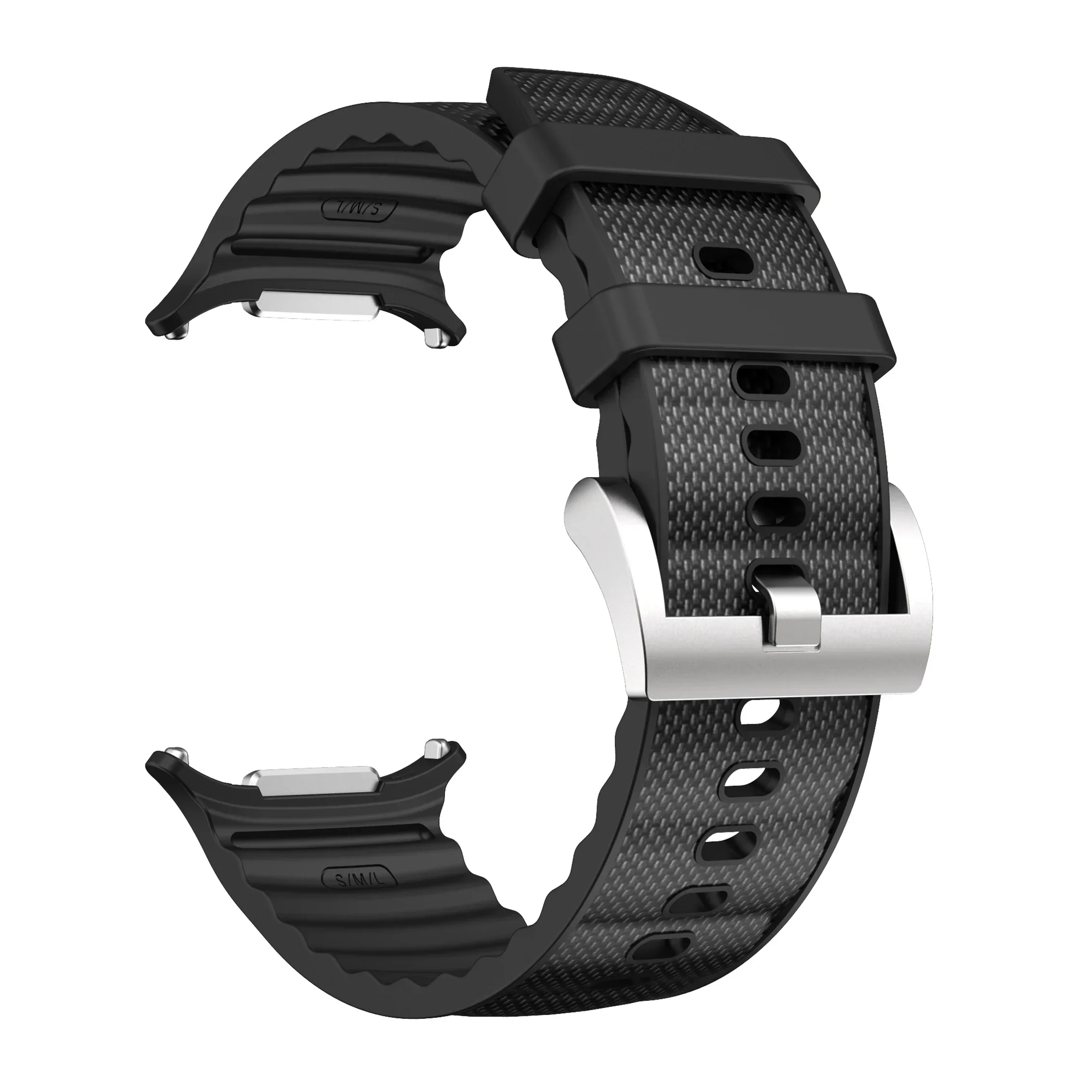 Premium Silicone and Nylon Sport Band for Smart Watches - Compatible with 47mm Cases