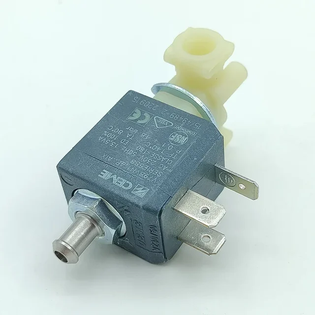 Válvula Solenoide Para Cafetera 6000BH/K5FV – Latón, 230V CA, Normalmente Cerrada (Vapor/Agua Caliente)
